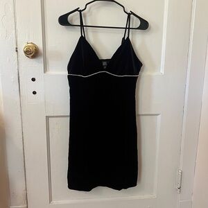Wild Fable Black Chemise with Gem stone Trim